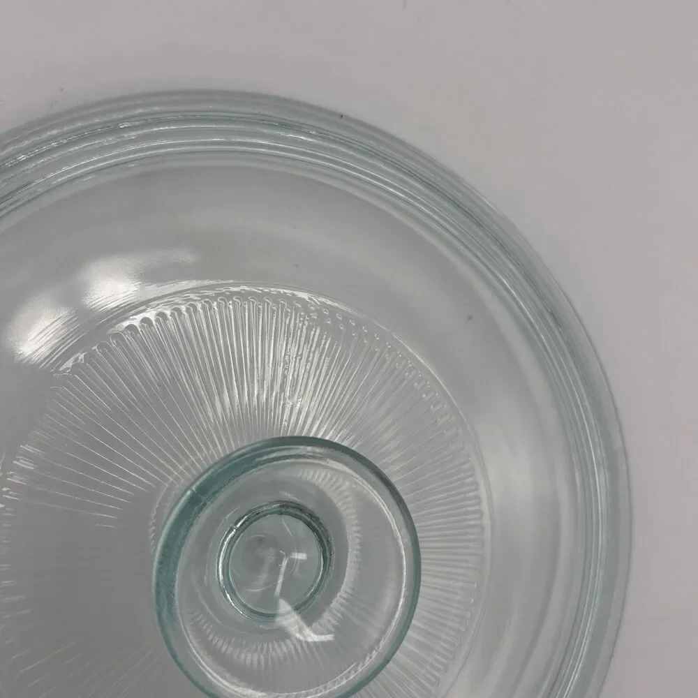 Vintage Pyrex 65C Blue Tinted Clear Glass Replacement Lid 7.625” Round 1.5 Qt